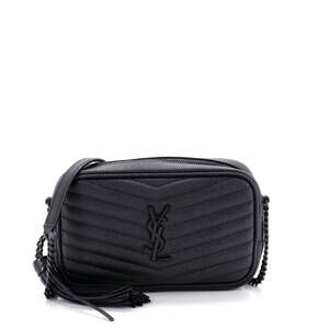 Saint Laurent Mini LouLou Crossbody Bag Matelasse Chevron Leather